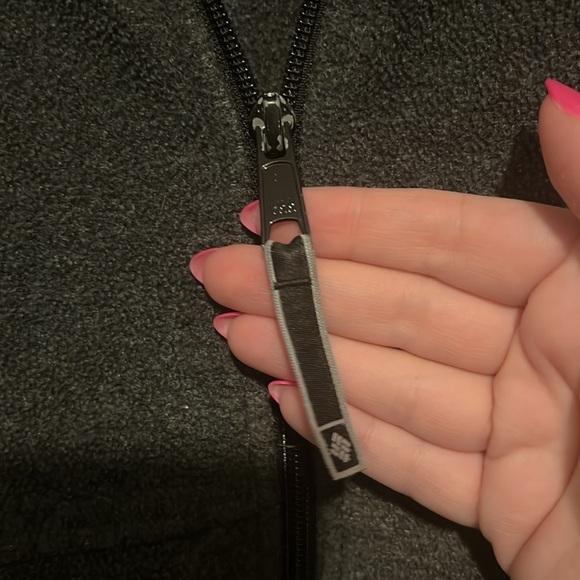 Men's Steens Mountain Gray Mock Neck Zip Fleece Columbia Jacket L XL Vintage - Picture 8 of 8